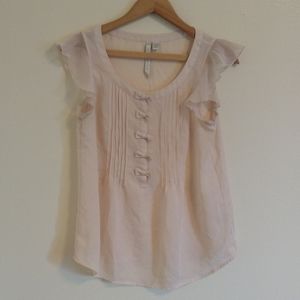 LC Button Up Bows Blouse